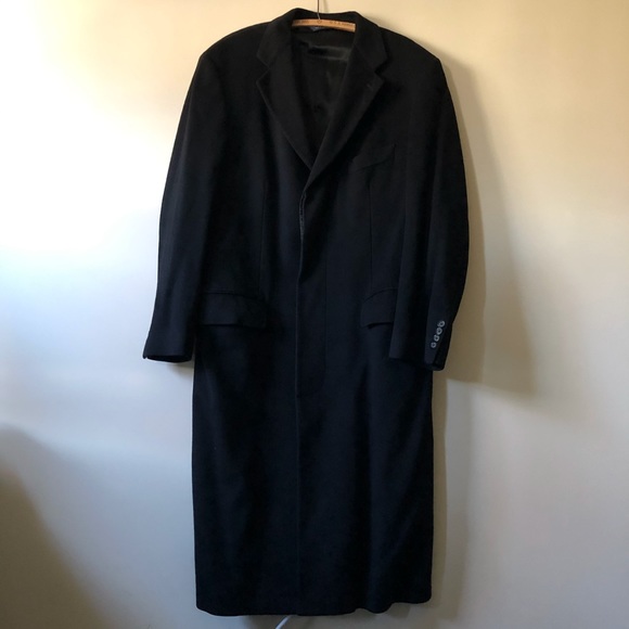 Brooks Brothers Other - Brooks Brothers Coat Cashmere Black Italy VGUC